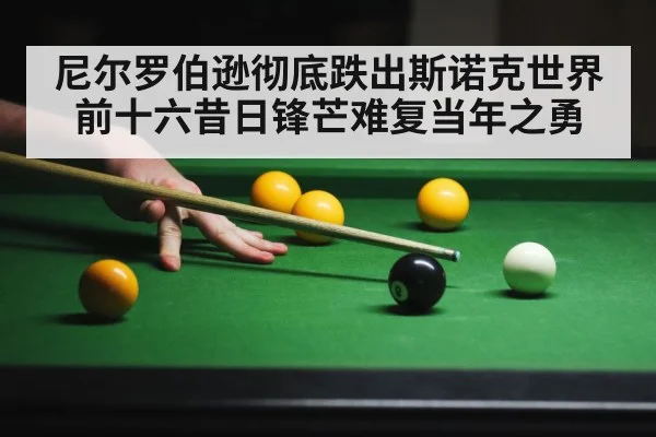 尼尔罗伯逊彻底跌出斯诺克世界前十六昔日锋芒难复当年之勇